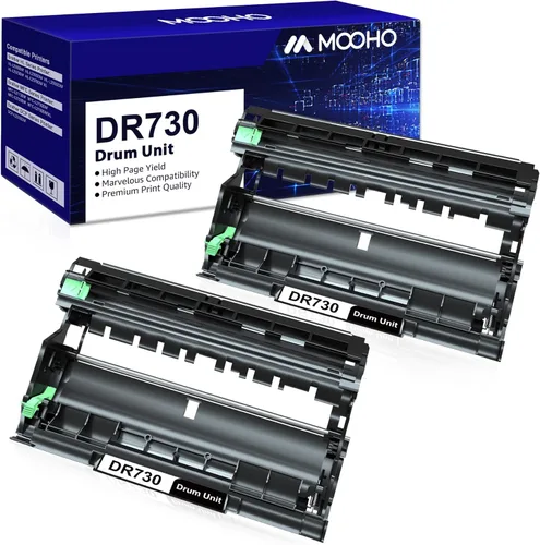 MOOHO DR-730 Unidad de tambor compatible con tambor Brother DR730 DR 730 para impresora Brother MFC-L2710DW HL-L2350DW HL-L2395DW HL-L2390DW