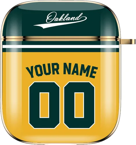 Miniatura 20 de Funda de béisbol personalizada con nombre y número para Apple AirPods de 2ª y 1ª generación, Arizona personalizada para fanáticos de los deportes