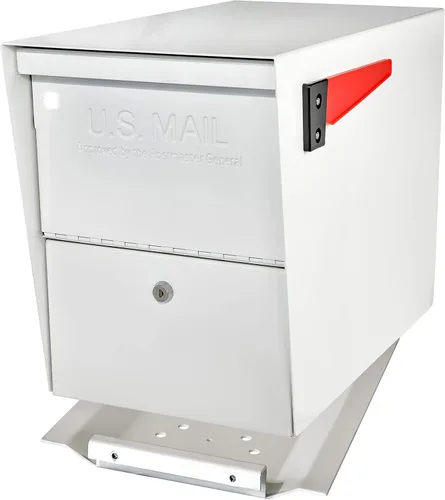 Miniatura 10 de Mail Boss 7206 Package Master - Buzón de seguridad con bloqueo en la acera, mediano, negro, placa base de montaje en superficie y poste de montaje