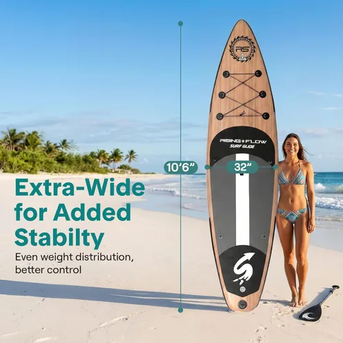Miniatura 3 de SereneLife Tabla de Paddle Inflable de Pie - Diseño Amplio y Estable, Cubierta Antideslizante para Adultos y Jóvenes con Accesorios Premium
