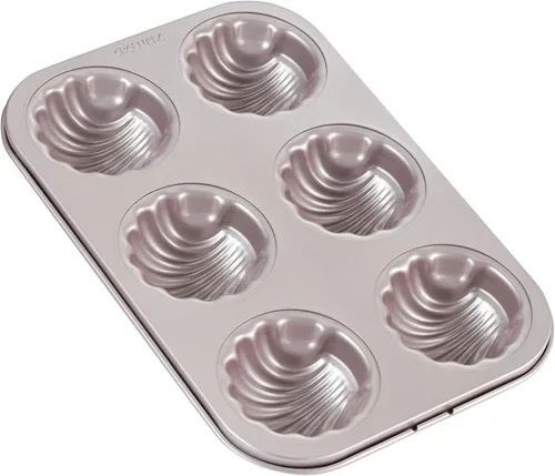 Miniatura 13 de CHEFMADE Molde Madeleine, molde para pastel, 12 cavidades, antiadherente, ovalado, concha Madeline, juego de utensilios para hornear para el horno