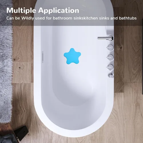 Miniatura 7 de Paquete de 2 tapones de drenaje para bañera, adorable cubierta universal de silicona para drenaje de baño, regalo para bebés, hermosa ilustración