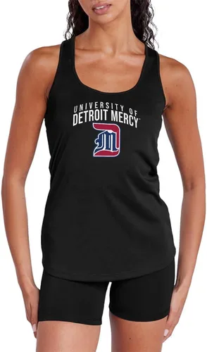 Miniatura 242 de Camiseta deportiva sin mangas oficial de NCAA Collegiate para mujer, con espalda cruzada, colección con logotipo primario