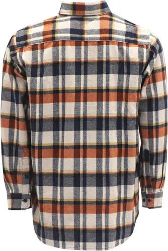 Miniatura 2 de BOCOMAL Camisas con capucha FR, camisas de franela a cuadros, con botones, resistentes al fuego, camisas de franela resistentes a la llama, chaqueta