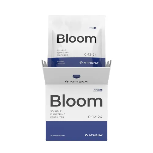 Athena Pro Bloom | Fertilizante potenciador de floración soluble en seco para floración | Alimento vegetal con NPK 0-12-24 | Nutrientes de grado