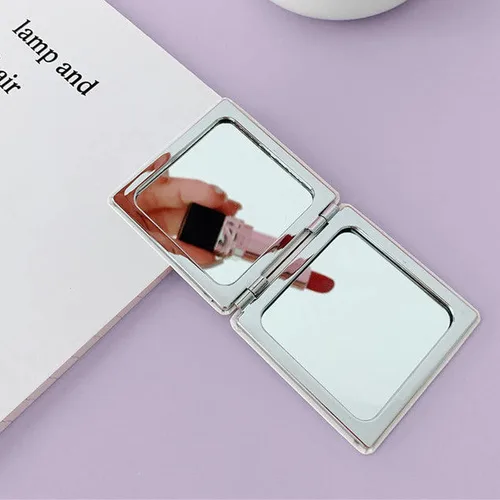 Miniatura 6 de Espejo compacto de viaje Kawaii para mujeres y niñas, bonito espejo cosmético clásico de dibujos animados con aumento 1X/2X espejo de maquillaje