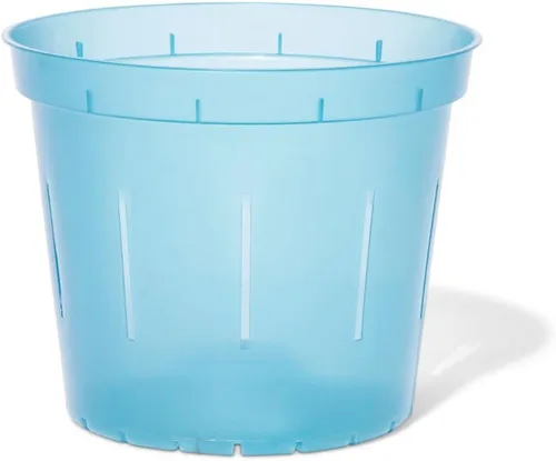 Miniatura 9 de rePotme Macetas de 5 pulgadas, paquete de 6 macetas (zafiro azul) - Maceta transparente ranurada para plantas de interior - Perfecto para orquídeas