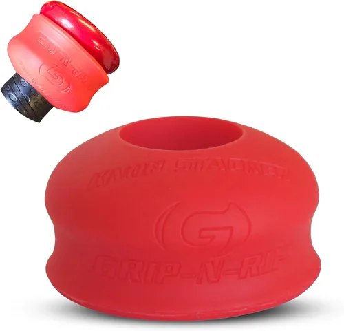 Miniatura 9 de Anillo de estrangulamiento de Grip-N-Rip para bate de béisbol/sóftbol con empuñadura de botón y apilable para un ajuste personalizado y comodidad