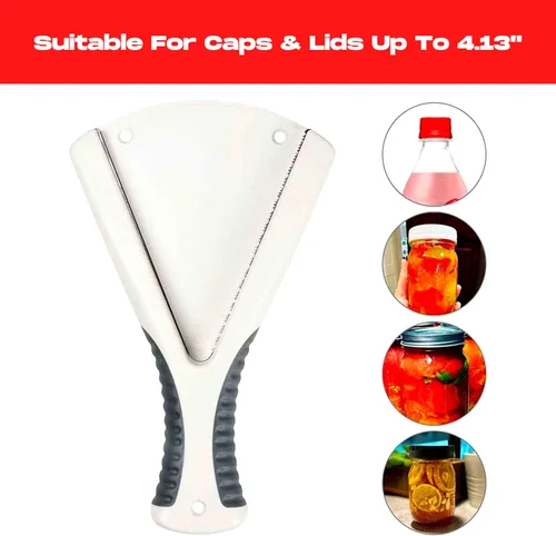 Miniatura 4 de Abridor de tarros, ideal para manos débiles o personas mayores con artritis, fácil de usar, de mano o de montaje, abre tapas y tapas de botellas
