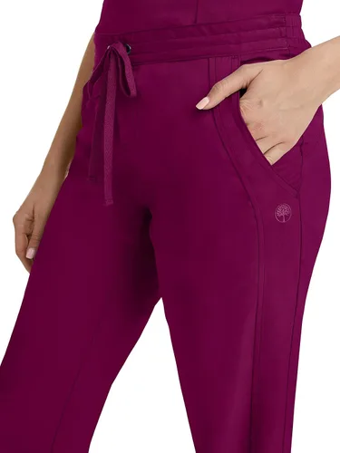 Miniatura 4 de Healing Hands Pantalón de hospital de etiqueta púrpura para mujeres modelo Taylor 9095 2 con cordón y 2 bolsillos