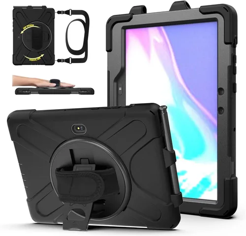 Funda para tableta con función de atril, correa de mano y correa para el hombro (funda para iPad 2/3/4)