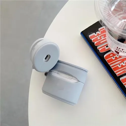 Oqplog - Estuche para AirPod Pro con diseño de comida, funda para AirPods Pro, fundas de silicona, dibujos animados tiernos y graciosos Kawaii en