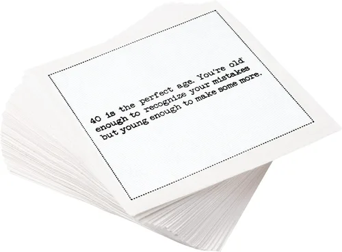 Miniatura 12 de Five Star Funny Dog Quotes Servilletas de cóctel de algodón blanco 50 servilletas de bebidas desechables de lujo con citas ingeniosas de perros