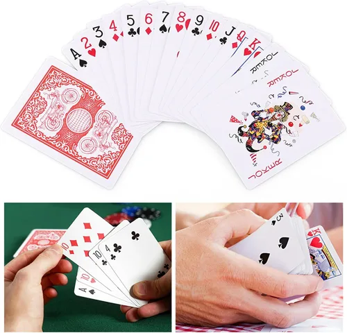 Miniatura 5 de Juego de cartas de juego con revestimiento de plástico, paquete de 3 cartas especiales No. 976 para póker, noches de juego, blackjack, fiestas