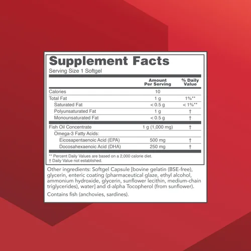 Miniatura 2 de PROTOCOL FOR LIFE BALANCE Ultra Omega-3-500mg EPA y 250mg DHA - Aceite de pescado para apoyar el cerebro salud del corazón y el sistema nervioso
