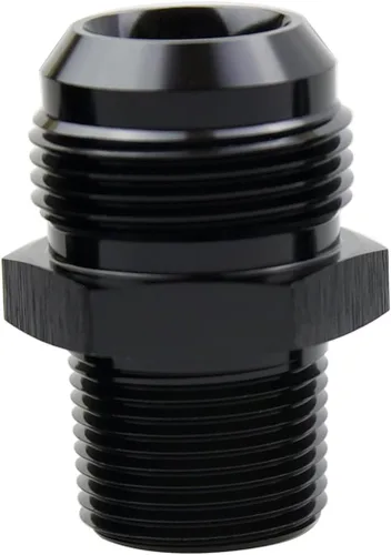 Miniatura 7 de Adaptador de tubo de manguera de combustible de aluminio recto 16AN acampanado a 3/4" NPT macho Unión de rosca negro