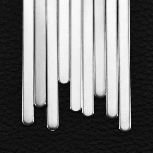 Miniatura 4 de 18 pulseras en blanco ajustables de acero inoxidable para hacer pulseras de joyería, 1/5 x 6 pulgadas