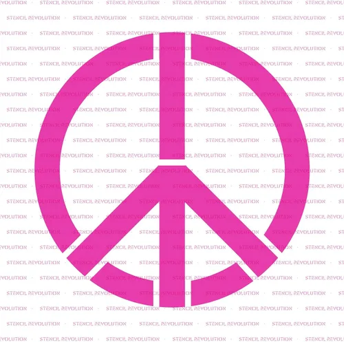 Miniatura 5 de Plantilla hippie - Impresión de signo de paz, signos de paz