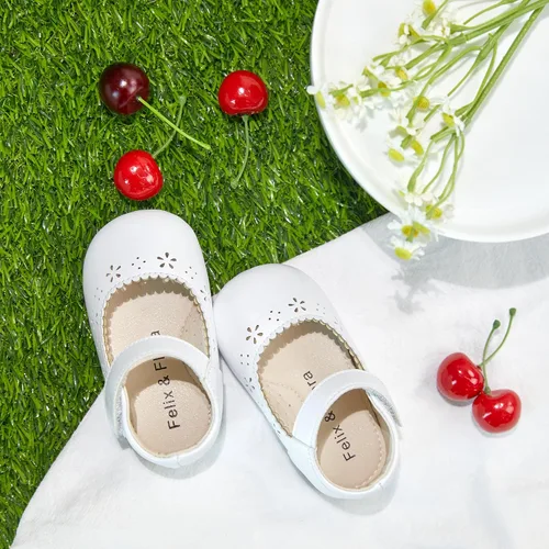 Miniatura 201 de Felix & Flora Zapatos de bebé de suela suave - Zapatos de bebé para caminar, mocasines, suela de goma, zapatos de cuna