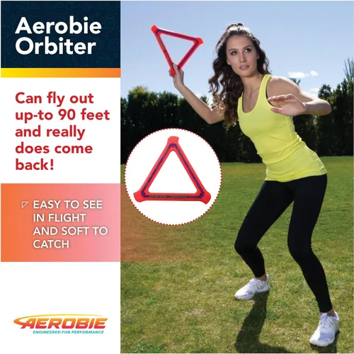 Miniatura 3 de Aerobie Orbirter - Boomerang de alto rendimiento, disco volador al aire libre, boomerang de regreso, anillo volador para fiestas infantiles