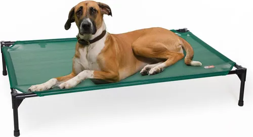 Miniatura 23 de K&H PET PRODUCTS - Cuna elevada para mascotas con centro de malla, varios tamaños Malla Chocolate/Negro