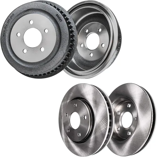 Miniatura 22 de Detroit Axle - Rotores de freno para Ford Mustang 2015 2016 2017 2018 2019 2020 2021 2022 2023 Rotores de freno de disco 2016 2017 2018 2019