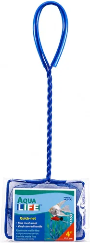 Miniatura 19 de Penn-Plax Quick-Net Aquarium Fish Net - Fine Mesh, Vinyl-Covered Braided Handle - Small Aquarium Cleaning Tool for Gentle Fish Handling - Use in