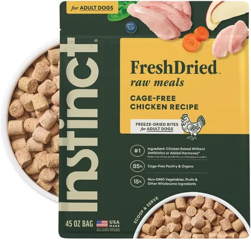 Miniatura 20 de Instinct Comidas crudas liofilizadas, alimento seco natural para perros, sin granos, cordero alimentado con hierba, bolsa de 24 onzas