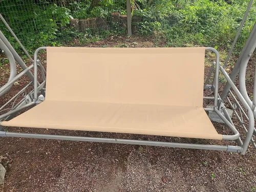Miniatura 2 de J&C Funda de repuesto para asiento de columpio de patio, resistente 600D, soporte de asiento de columpio para exteriores, impermeable, resistente a