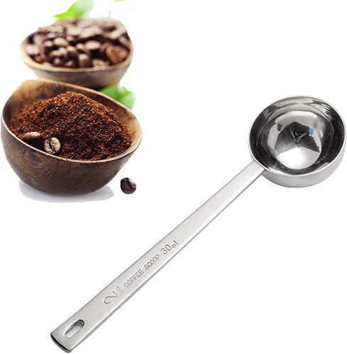 Miniatura 4 de Cuchara para café de acero inoxidable cucharada de mango largo 2 Tbs (30ML)
