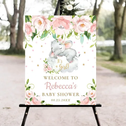 Miniatura 18 de Letrero personalizado de bienvenida para baby shower de baloncesto, letreros deportivos florales para baby shower #7h50