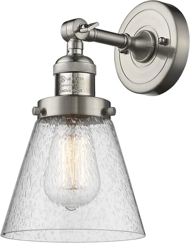 Miniatura 10 de Innovations 203-BB-G54 1 Aplique de luz, pantalla de campana pequeña, latón cepillado