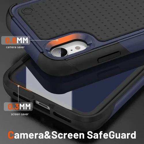 Miniatura 350 de Jeylly Funda para iPhone SE/Funda para iPhone 5S, Exterior de Plástico Duro que Absorbe Golpes + Interior de Silicona de Goma Defensor contra