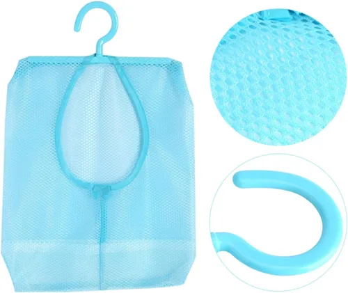 Miniatura 4 de Agatige Bolsa de pinzas para ropa con colgador, multiusos, para colgar bolsas de malla, calcetines, ropa interior, almacenamiento para baño