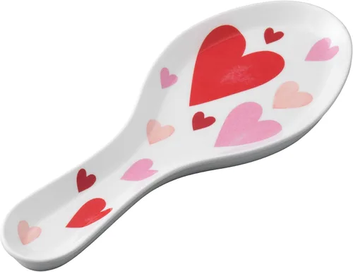 Miniatura 14 de UP ware - Soporte para cuchara de melamina con diseño floral de conejito para estufa, encimera de cocina y mesa de comedor, 9.625 pulgadas