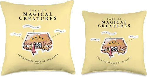 Miniatura 3 de Harry Potter Care of Magical Creatures - Almohada de libro, 16 x 16 pulgadas, multicolor