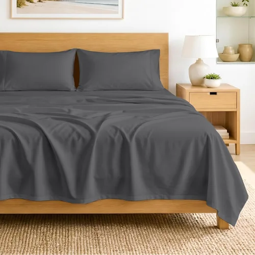 Miniatura 21 de SGI bedding Sábanas de Algodón Egipcio 100% Tamaño Full XL – Juego de Sábanas de 600 Hilos, Suaves, Frescas, Bolsillo Profundo de 16", Ropa de Cama