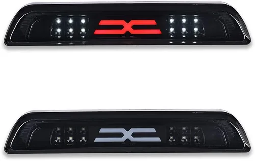 PIT66 3ª luz LED de freno, compatible con Toyota Tundra 2007-2018 de montaje alto, luz LED de freno de carga trasera de tercera generación, lente