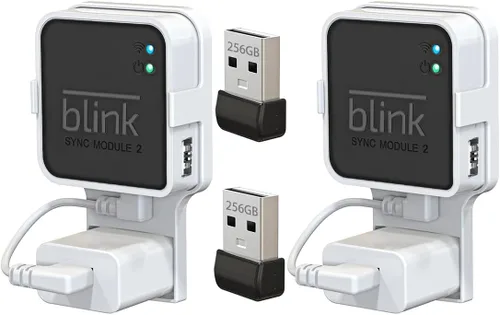 Miniatura 8 de Unidad flash USB Blink de 256 GB, con soporte de pared con toma de corriente para Blink Sync Module 2, almacenamiento USB Blink y soporte de cámara