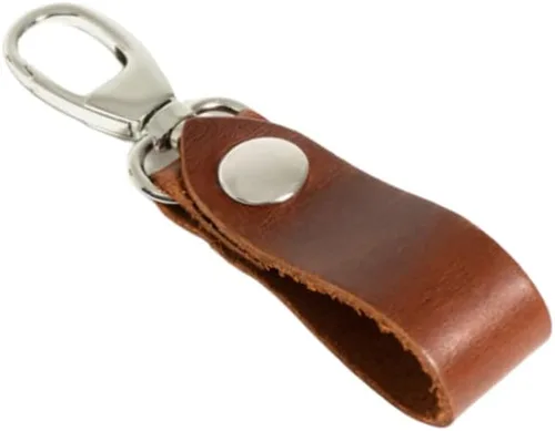 Havzoria - Llavero de cuero de grano completo para hombre, hecho a mano, llavero de valet de lujo, desmontaje rápido, organizador de llaveros para