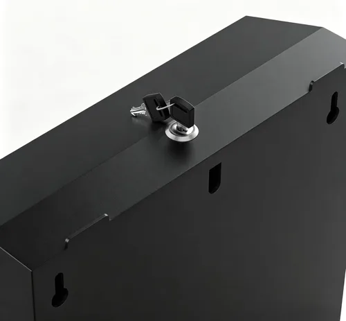 Miniatura 2 de Dispensador de toallas de papel Comercial para montaje en pared, dispensador de toallas de mano de acero inoxidable con cerradura, soporte de toalla