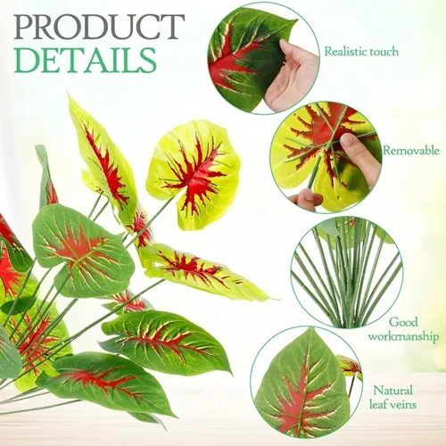 Miniatura 3 de Yunlly 4 plantas falsas altas de imitación plantas de interior para decoración del hogar de 32 pulgadas, palmera artificial tropical, árbol de hojas