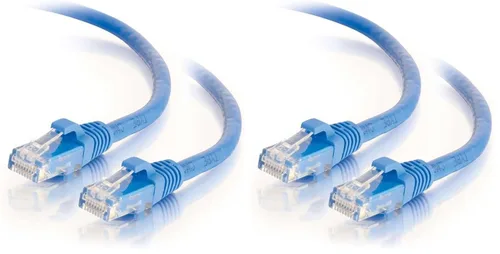 Miniatura 93 de C2G/Cables to Go 27872 Cable de red Ethernet cruzado Cat6 sin blindaje (UTP) sin enganche, amarillo (2,13 metros/7 pies)