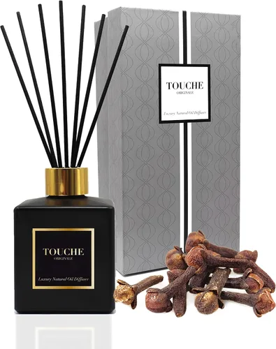 Miniatura 16 de TOUCHE Difusor de caña natural de lujo. Fragancia perfumada para el hogar de larga duración. Aceite esencial natural sin alcohol. Botella de vidrio