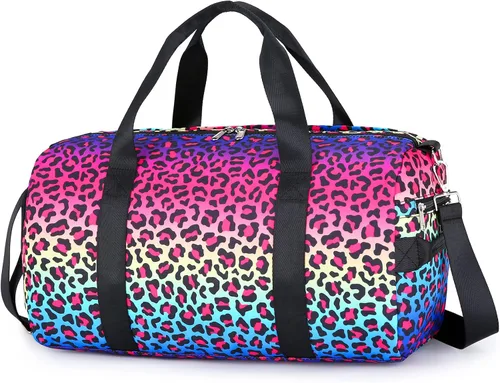 Bolsa de gimnasia para niños, bolsa de viaje con compartimentos para zapatos, bolsa de ballet deportiva, bolsa de transporte para adolescentes y