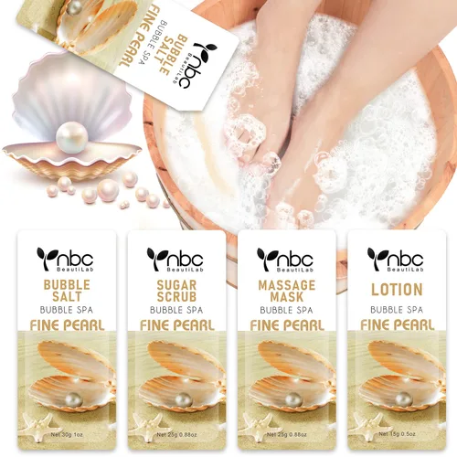 Miniatura 18 de Juego de spa de pedicura para pies, kit de pedicura para el hogar con sal de baño, loción hidratante de crema exfoliante para pies, cuidado de pies