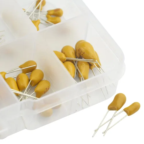Miniatura 6 de 100pcs 10Value 16V 1 uf - 100 uf Tantalio Kit surtido con una caja de plástico