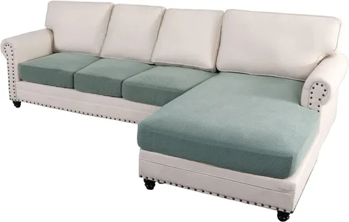 Miniatura 59 de ADPON Fundas de sofá modular, funda de cojín para sofá o sillón en forma de L, funda separada para sofá seccional izquierdo o derecho (1 diván, gris)