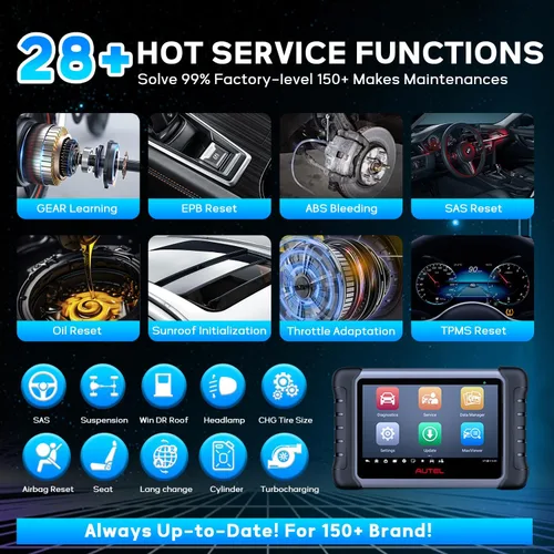 Miniatura 5 de Autel Escáner MaxiCOM MK808Z-BT OBD2, herramienta de diagnóstico bidireccional 2026, hasta MK808S MX808S MK808Z MK808BT, servicio de 28+