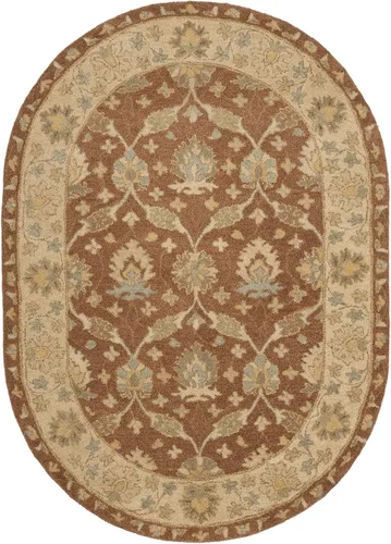 Miniatura 9 de SAFAVIEH Antiquity Collection AT315A - Alfombra de pasillo de lana oriental tradicional de primera calidad, 2 pies 3 pulgadas x 8 pies, marrón